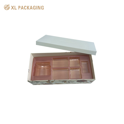 Soins de la peau Taille personnalisée 157gm Matériau Cosmétique Impression blanche Fleur Disney Certificat Couvercle Et Base Boîte cadeau