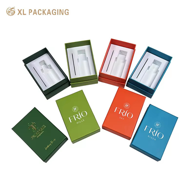 Personnaliser la boîte de parfum de luxe à l'intérieur de soins de la peau cosmétique couvercle et base boîte de parfum pour cadeau