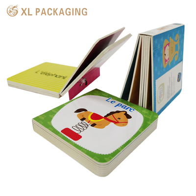 Un ensemble d'enfants livre anglais 9pcs petit livre de papier cognitif sur mesure imprimé