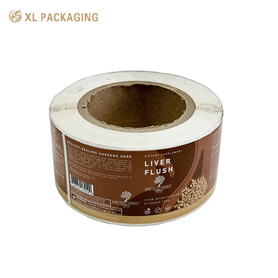 Autocollant papier personnalisé Étiquette décoration en rouleau de mariage Autocollants floraux ronds pour l'emballage