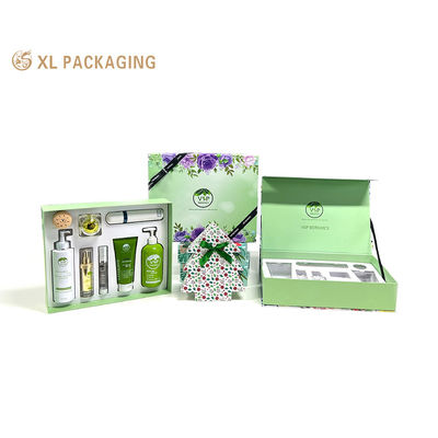 XL Packaging Usine de boîtes d'emballage personnalisées Écologique Logo personnalisé Fermeture magnétique Grande boîte de cosmétiques de luxe Emballage de soins de la peau Avec plateau amovible Carton durable Parfait pour les cadeaux et l'image de marque