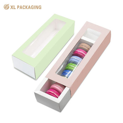Boîte à biscuits pliable en carton avec fenêtre PET transparente pour expédition à plat Fabriquée en carton de 350 g/m²
