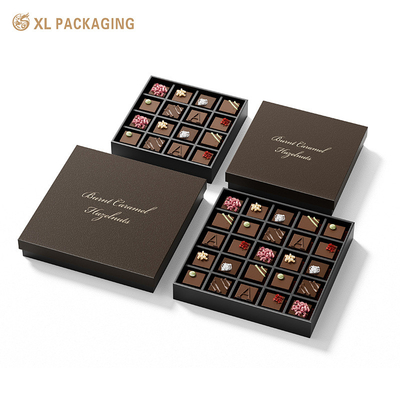 Boîte de chocolat de luxe personnalisée en carton dur et papier kraft en cadeau
