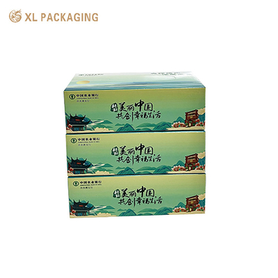 Personnalisé 100% pâte de bois vierge papier doux emballé tissus faciaux absorption d'eau forte pour l' hôtel