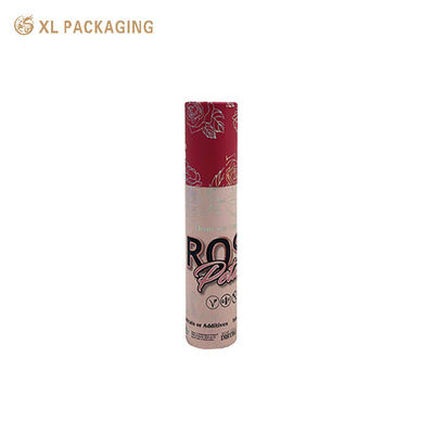 En gros Pas cher Boîte à tubes en papier sur mesure, cylindre en carton avec feuille d'argent holographique pour le glaçage des lèvres