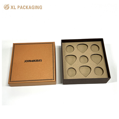Emballage de bonbons au chocolat de luxe Couvercle en bas de la boîte Papeterie de nid de miel Emballage cadeau de Noël