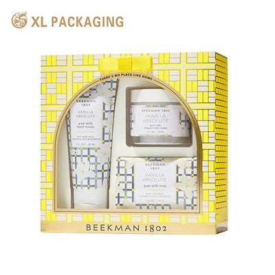 Boîte cadeau de savon de luxe avec boîte cadeau rigide et cartons individuels de savon avec stratification mate