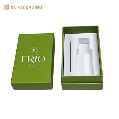 Coffret cadeau de parfum de luxe personnalisé de qualité supérieure avec panneau rigide de 2 mm, gaufrage en feuille d'or et doublure en velours doux pour une marque haut de gamme
