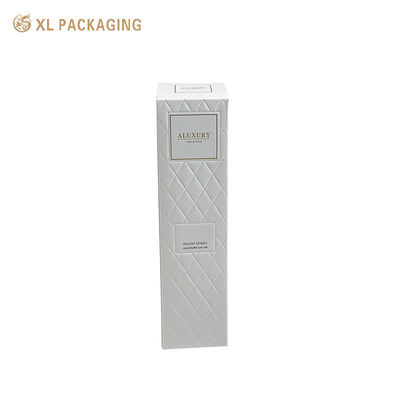 Boîte de papier cosmétique pliable personnalisée avec carton d'art en coton écologique et grille en diamants en relief de surface complète
