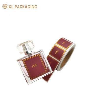 Emballage imperméable à l'eau rectangulaire Autocollants d'étiquettes en vinyle pour bouteilles de parfums personnalisées