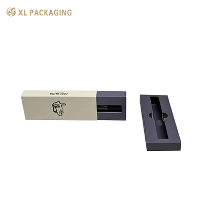 350 grammes de papier kraft blanc papier carton en relief boîte cosmétique emballage pour parfum OEM accepté
