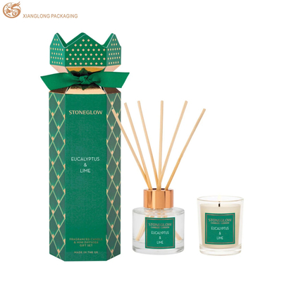 Boîte d'emballage Kraft spéciale à imprimer à chaud Logo de modèle de forme de bonbon Boîte de papier de parfum Boîte d'emballage de parfum pliable en carton