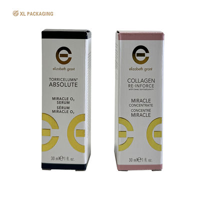 Boîte d'emballage en carton ondulé pliable à dessus supérieur pour les cosmétiques de soins de la peau