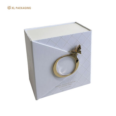 Eco-friendly Magnetic Gift Box with Metal Brand Logo and Customized Size for Luxury Cosmetic Packaging