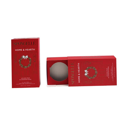 Boîte cadeau à savon coulissante écologique personnalisable pour emballage de savon haut de gamme